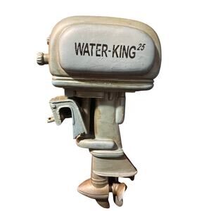 Vintage Style Water King 25 Outboard Motor Ornament 5 Nautical Boat Engine Decor
